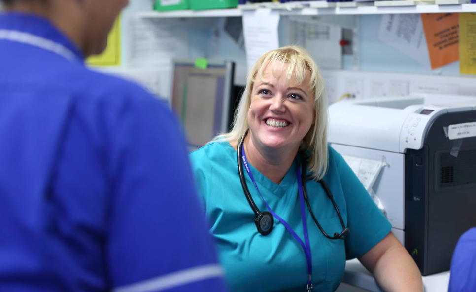 Female consultant with nurse