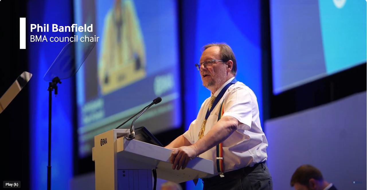 Watch chair of council Phil Banfield address representatives at ARM 2024