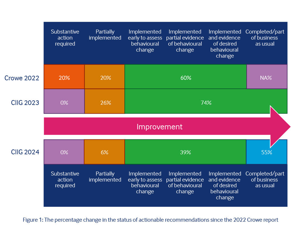 CIIG (Culture Inclusion Implementation Group) recommendations - Crowe are the BMA's auditors